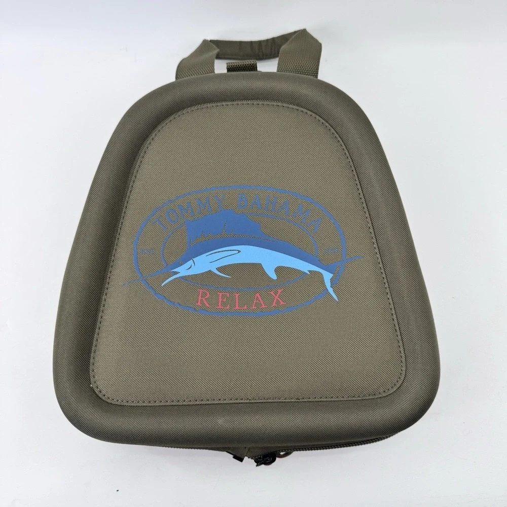 Tommy Bahama Tumbler Clamshell Collapsible Duffel Bag Olive Travel Gym Vacation